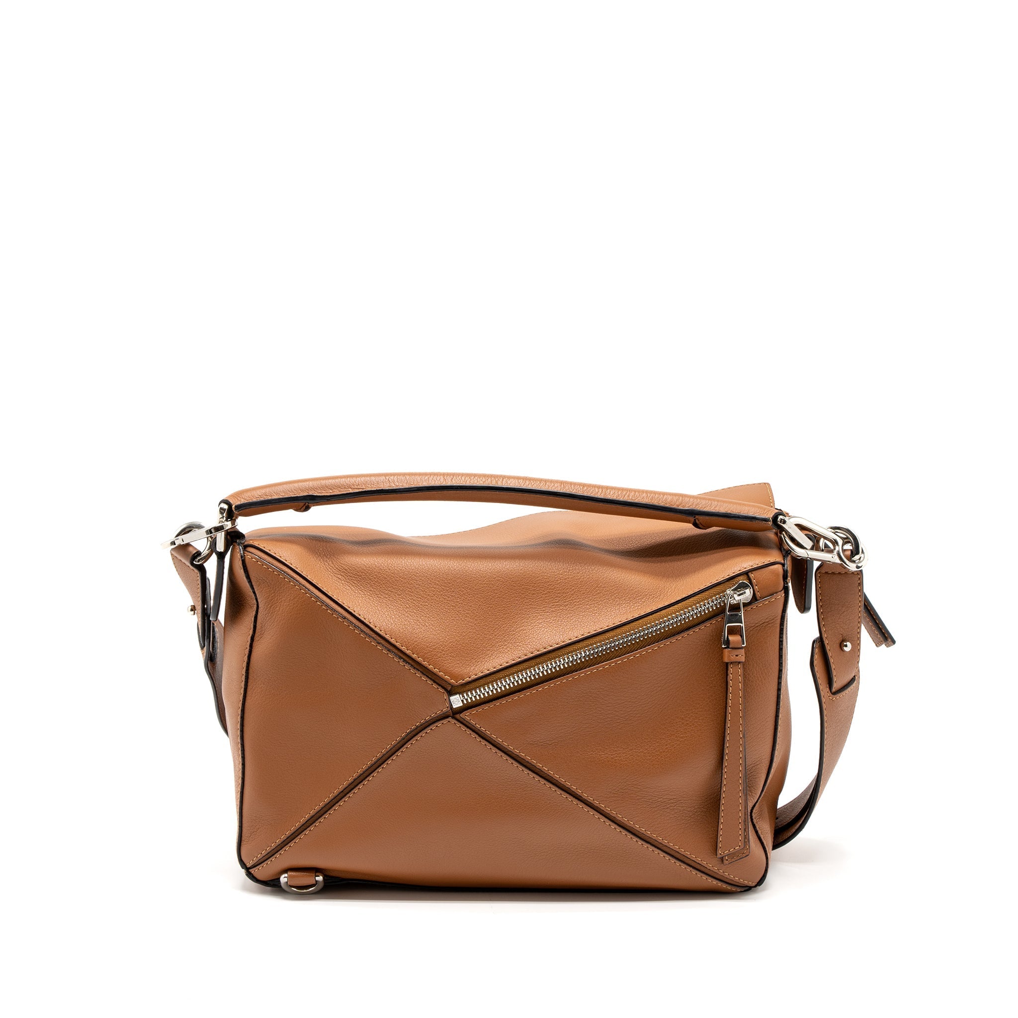 LOEWE MEDIUM PUZZLE BAG CALFSKIN TAN SHW