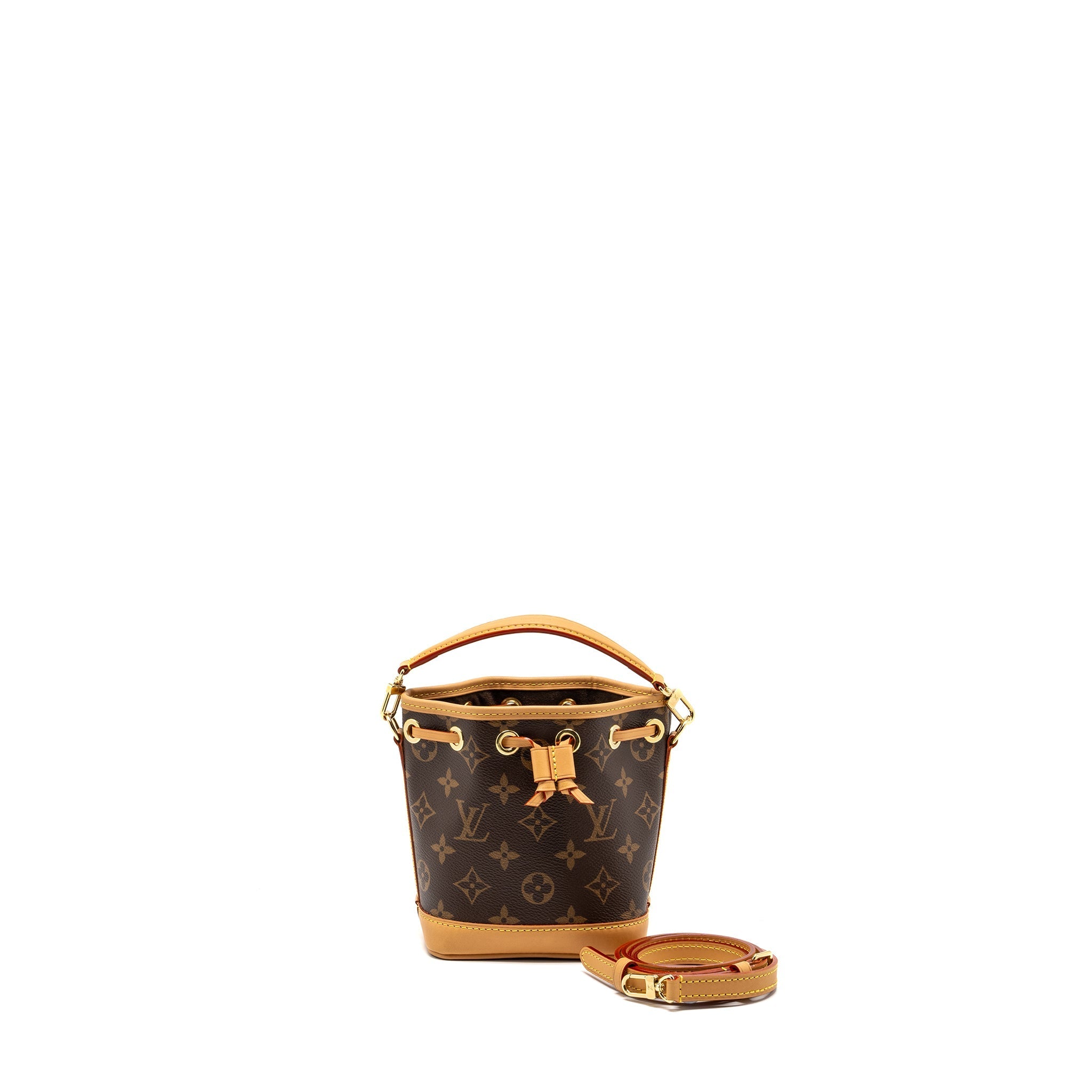 LOUIS VUITTON NANO NOE MONOGRAM CANVAS GHW