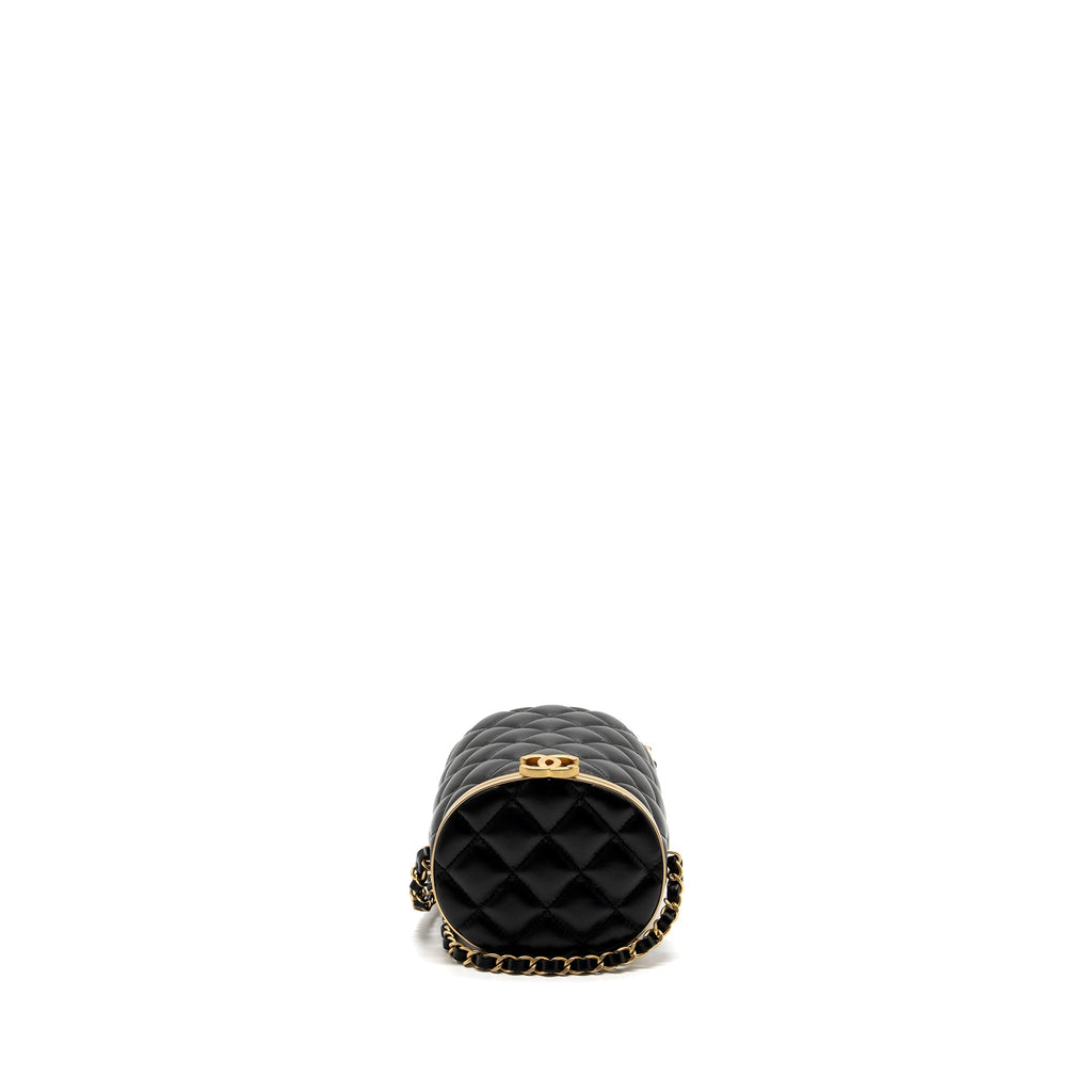 CHANEL 21A VANITY WITH CHAIN LAMBSKIN BLACK GHW (MICROCHIP)
