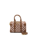 CELINE SMALL BOSTON TEXTILE TRIOMPHE FOX RED GHW
