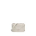 DIOR SMALL DIORAMA LEATHER IRIDESCENT PEARL GREY SHW
