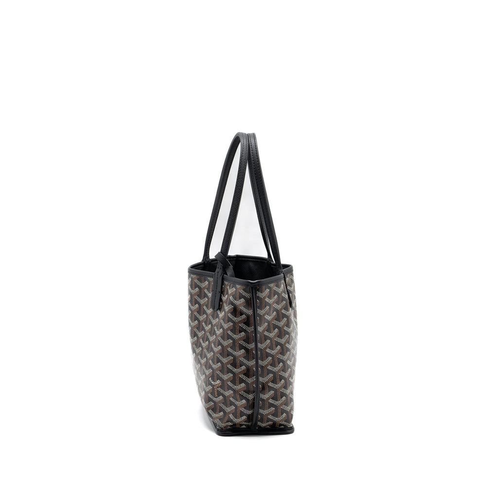 GOYARD ANJOU MINI BAG CAVAS/CALFSKIN BLACK SHW