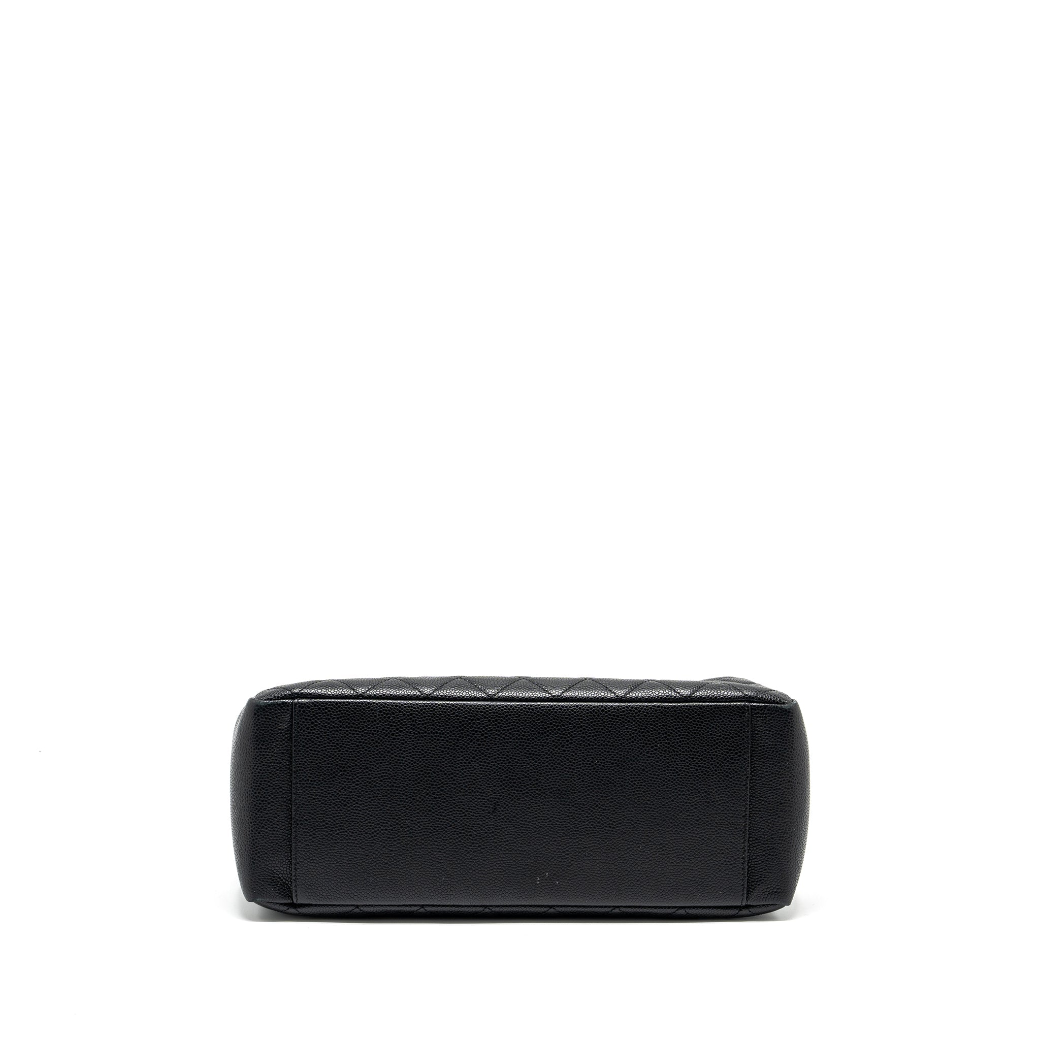 CHANEL GRAND SHOPPING TOTE BAG CAVIAR BLACK GHW