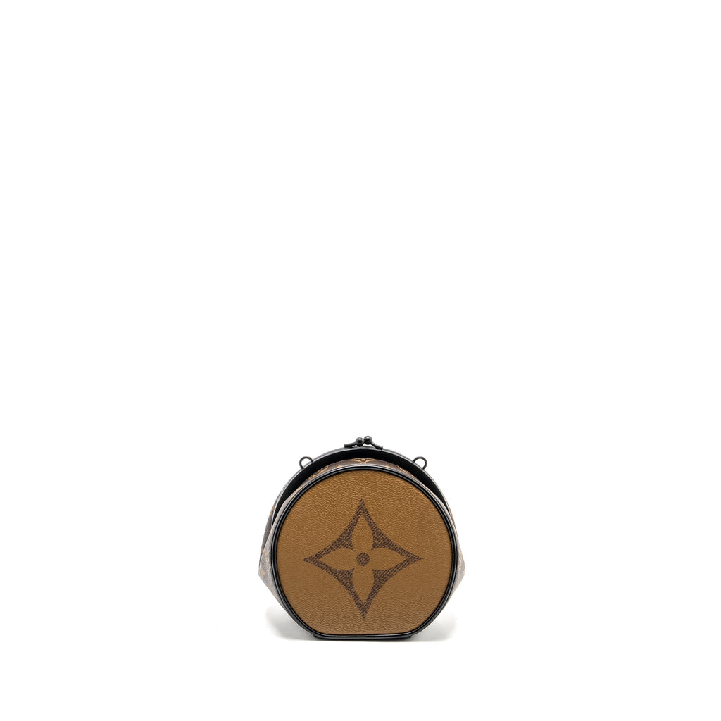 LOUIS VUITTON BOURSICOT CHAIN BAG REVERSE MONOGRAM CANVAS/LEATHER BLACK HARDWARE