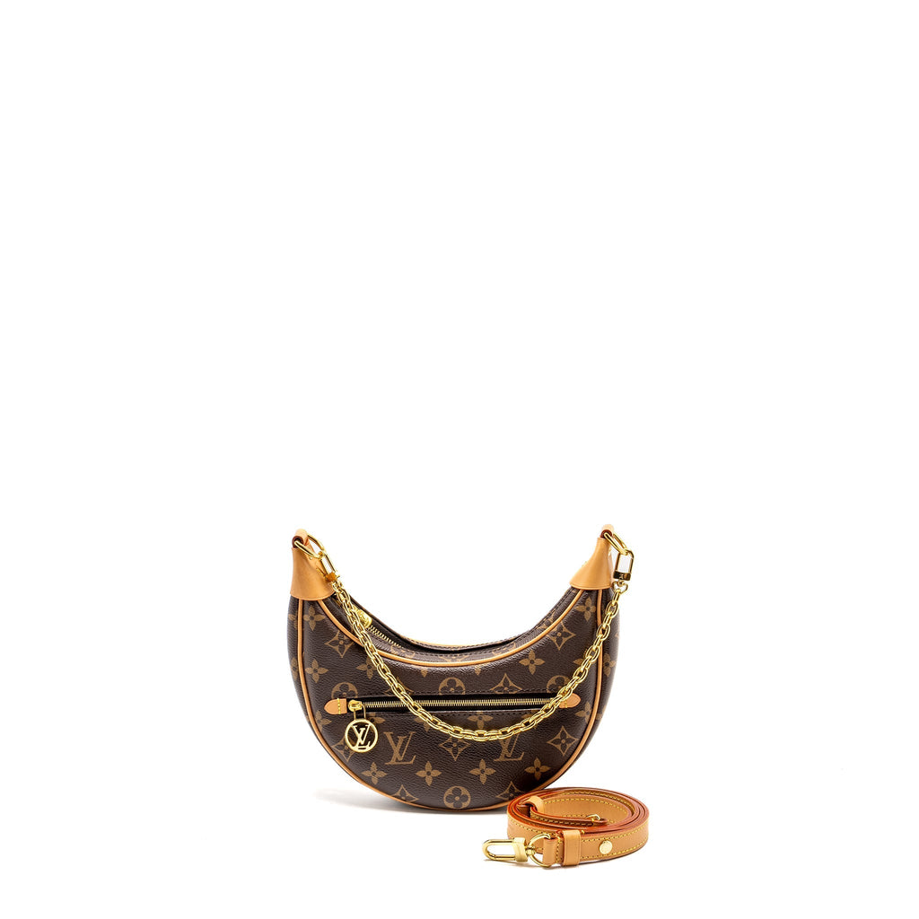 LOUIS VUITTON HALF-MOON LOOP BAG MONOGRAM CANVAS GHW