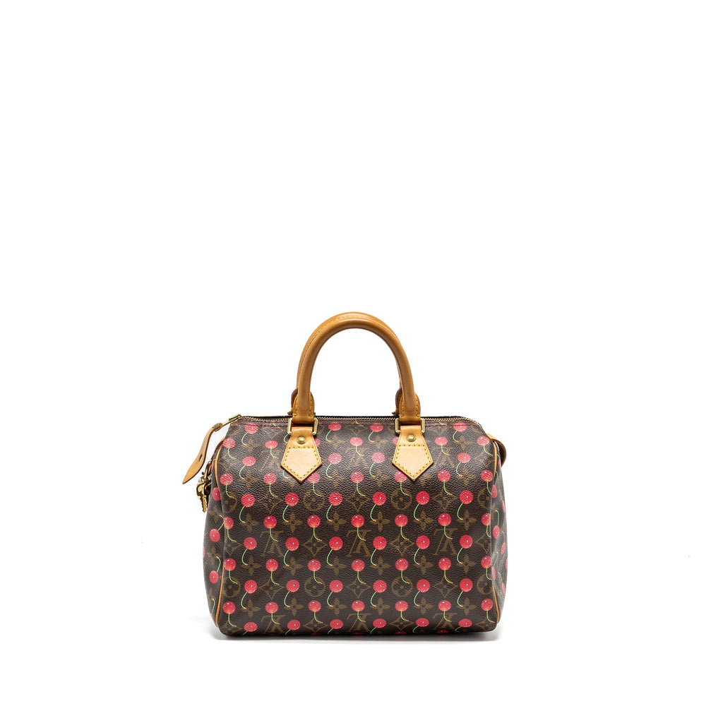 LOUIS VUITTON SPEEDY 25 CHERRY BLOSSOM MONOGRAM CANVAS GHW