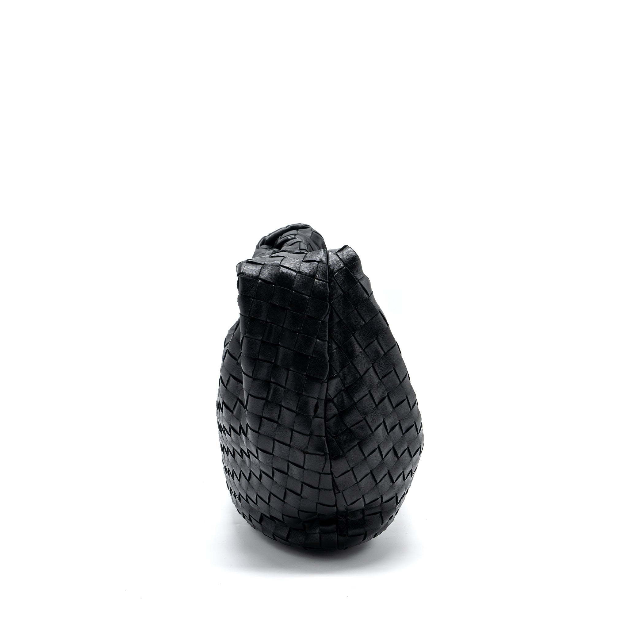 BOTTEGA VENETA SMALL JODIE LAMBSKIN BLACK SHW