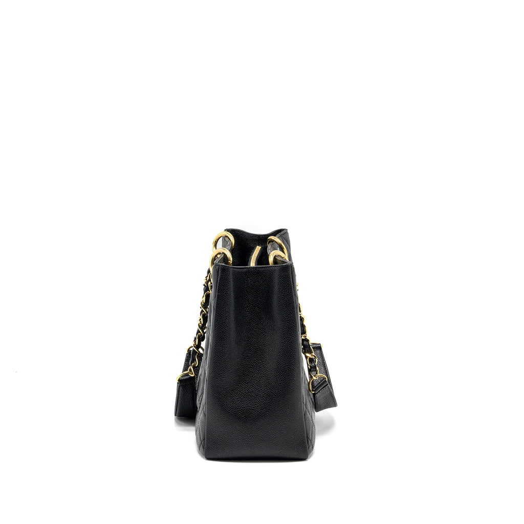CHANEL GRAND SHOPPING TOTE BAG CAVIAR BLACK GHW