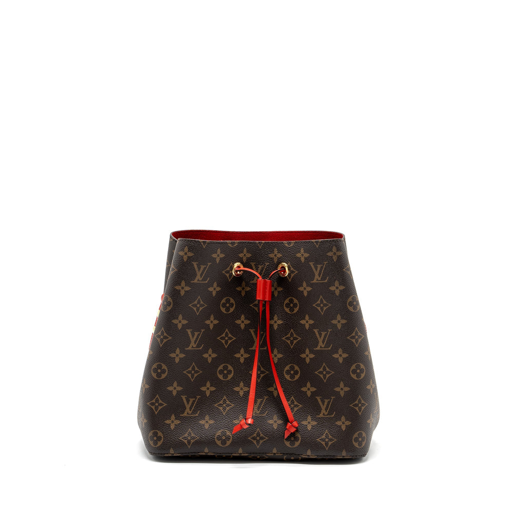 LOUIS VUITTON NEONOE MONOGRAM CANVAS / RED GHW