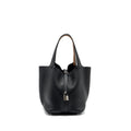 HERMES PICOTIN 22 CLEMENCE BLACK / CARAMEL SHW