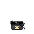 CELINE TEEN TRIOMPHE BAG SHINY CALFSKIN BLACK GHW