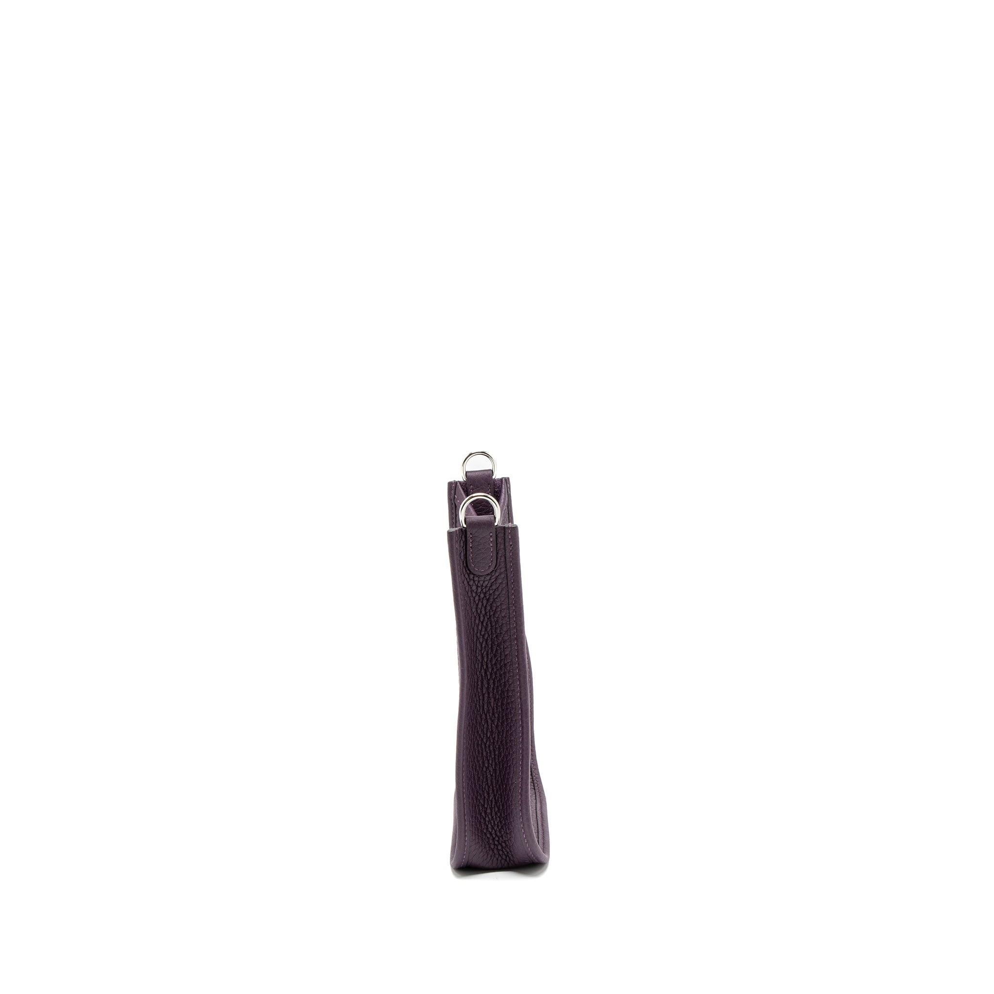 HERMES MINI EVELYNE CLEMENCE CASSIS/ROUGE GRENAT SHW