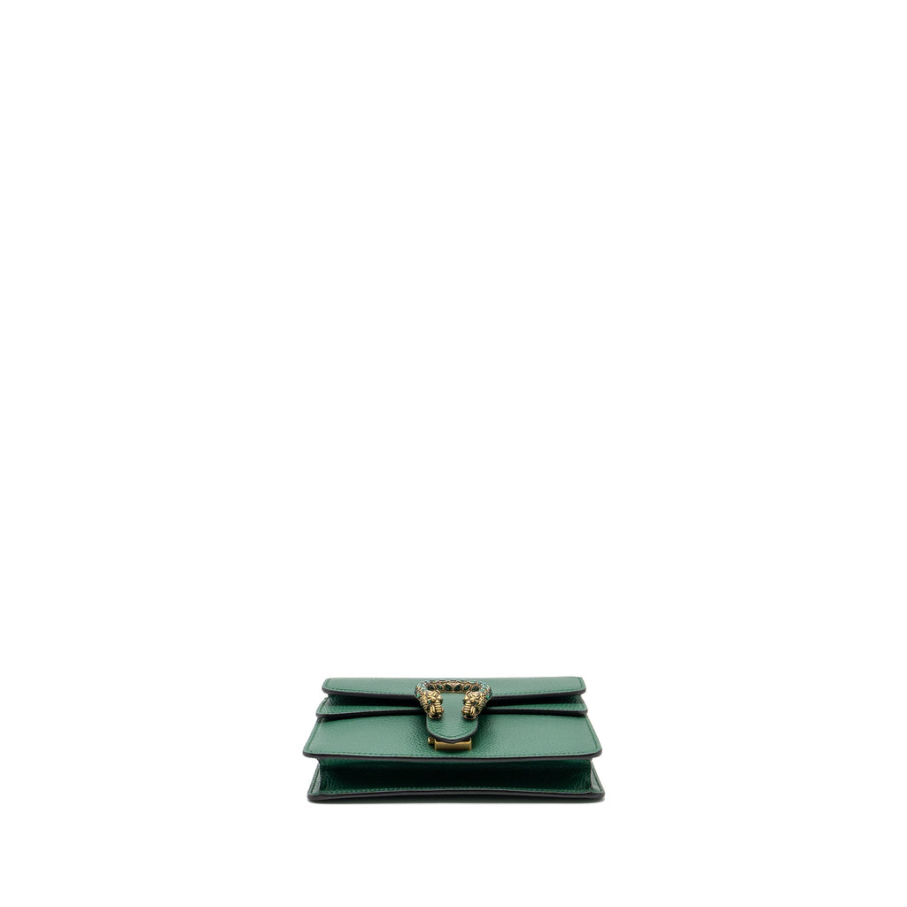 GUCCI DIONYSUS GG MINI BAG CALFSKIN GREEN SHW