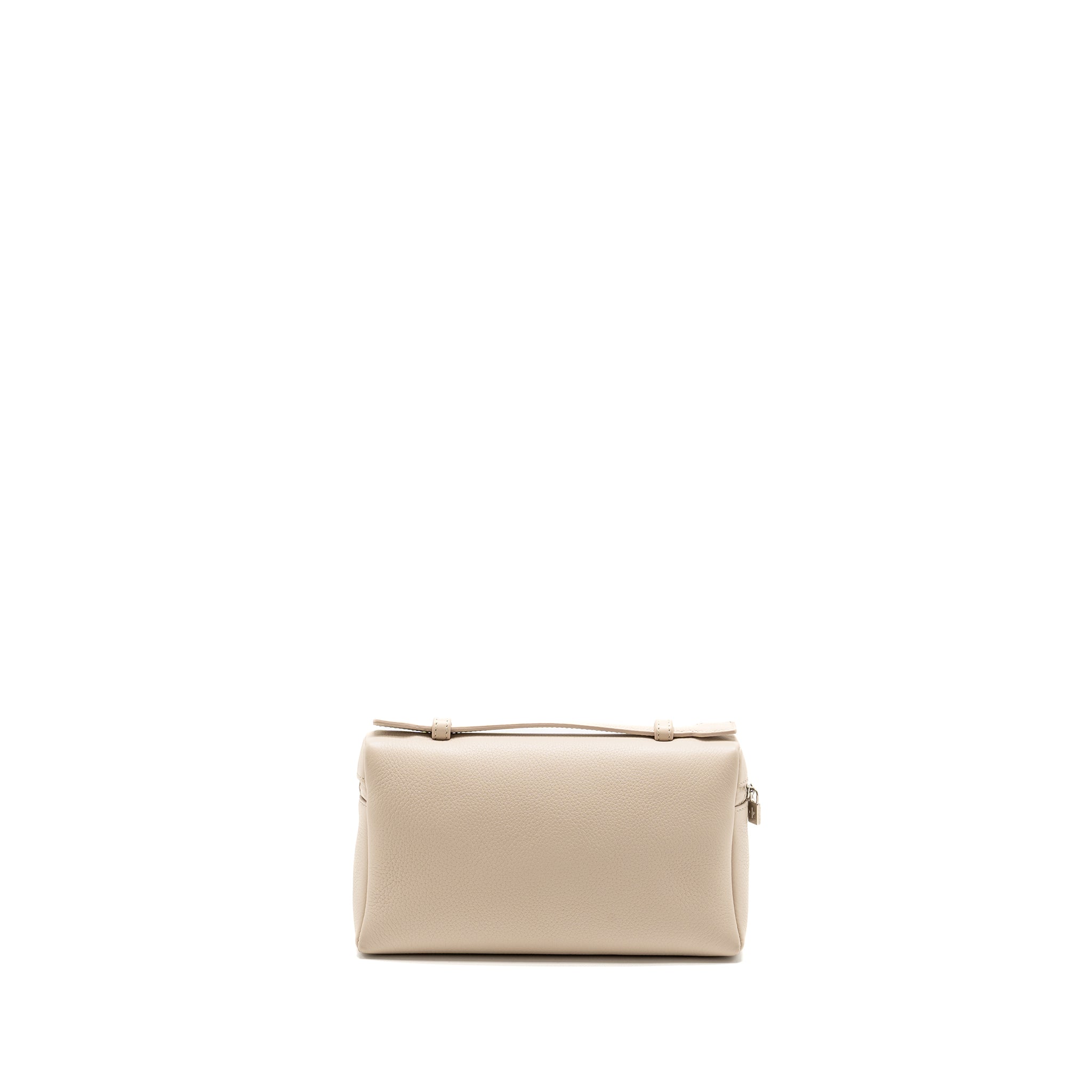 LORO PIANA EXTRA POCKET L19 GRAINED CALFSKIN WHISPER WHITE SHW