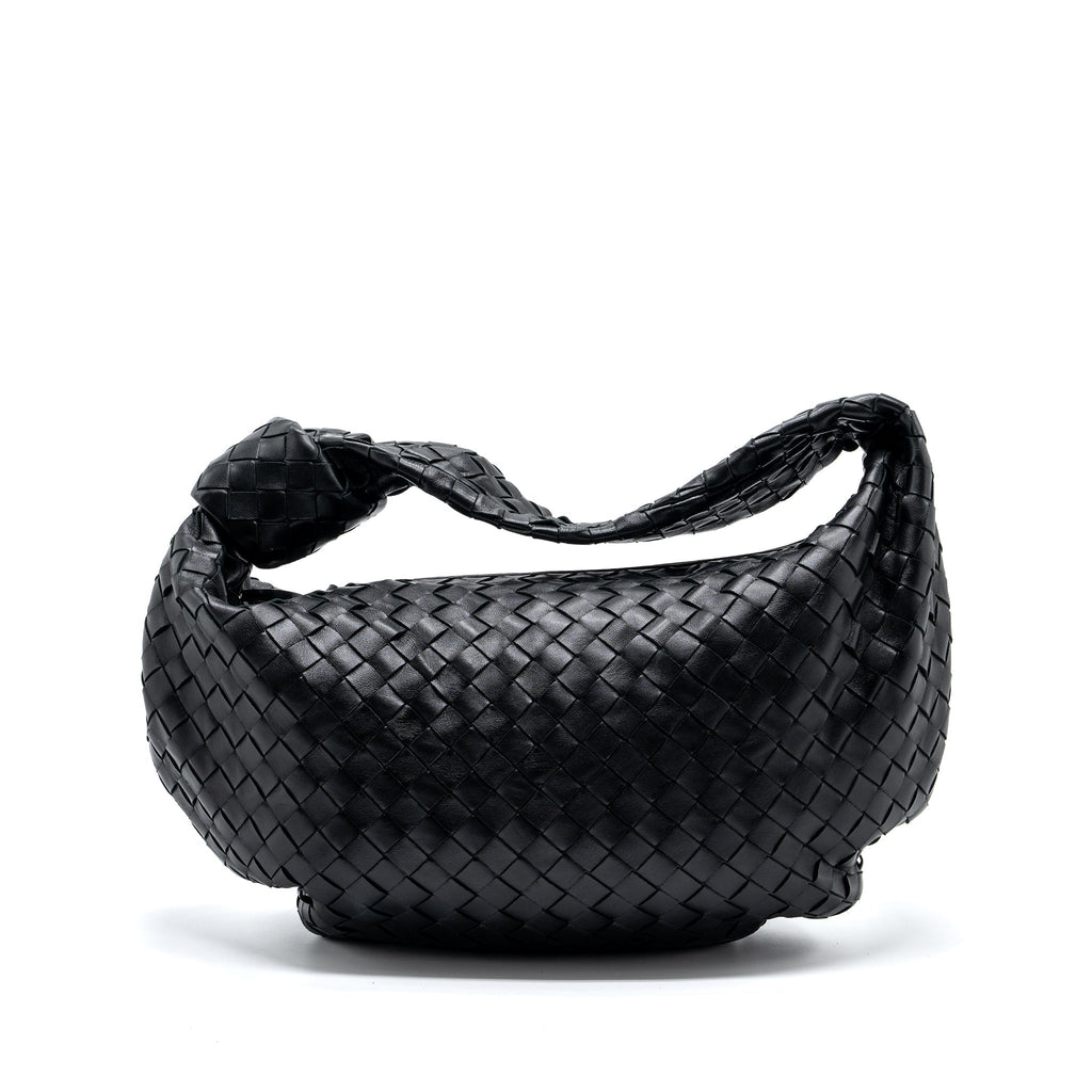 BOTTEGA VENETA SMALL JODIE LAMBSKIN BLACK SHW