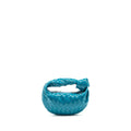 BOTTEGA VENETA MINI JODIE PATENT BLUE SHW