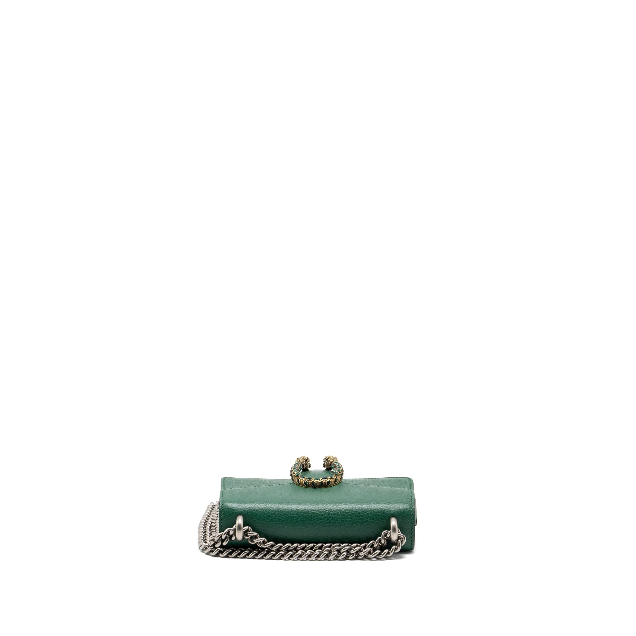 GUCCI DIONYSUS GG MINI BAG CALFSKIN GREEN SHW