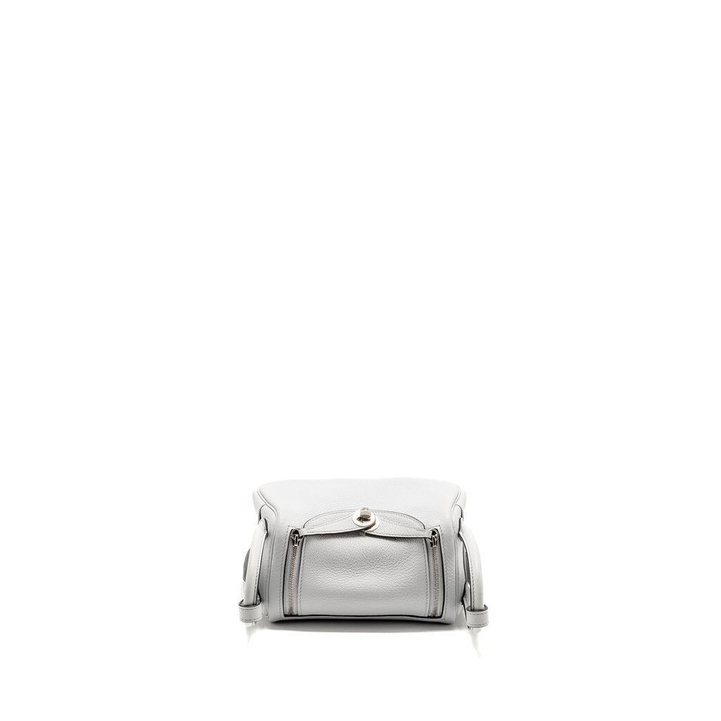 HERMES MINI LINDY CLEMENCE BLUE PALE SHW