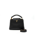 LOUIS VUITTON CAPUCINES BB TAURILLON BLACK GHW