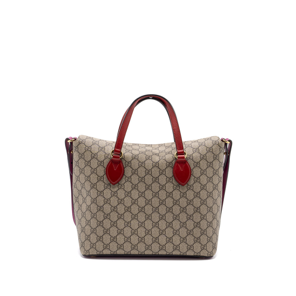 GUCCI TOTE BAG GG CANVAS MULTICOLOUR GHW
