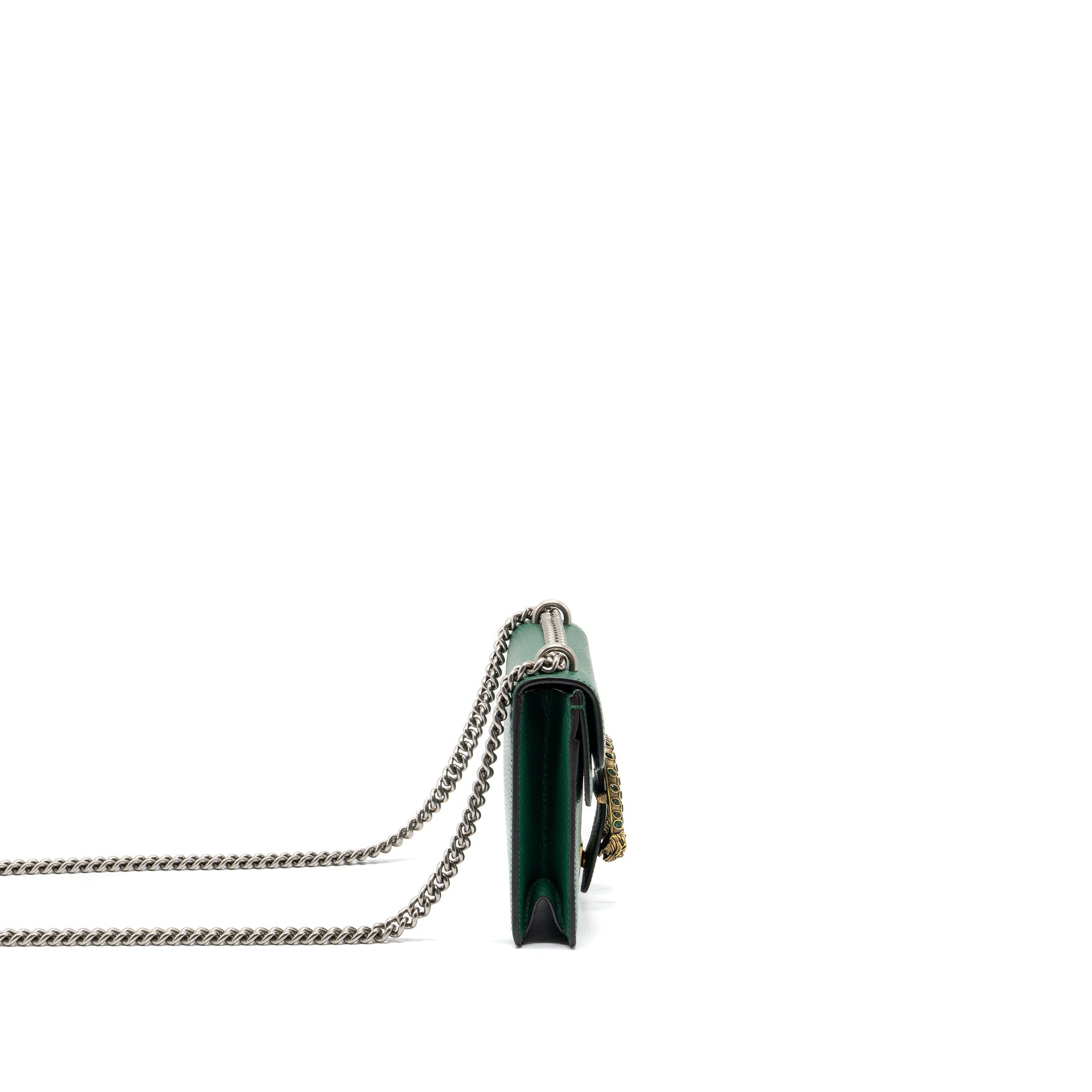GUCCI DIONYSUS GG MINI BAG CALFSKIN GREEN SHW