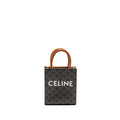 CELINE MINI VERTICAL CABAS TRIOMPHE CANVAS BROWN / MULTICOLOUR GHW