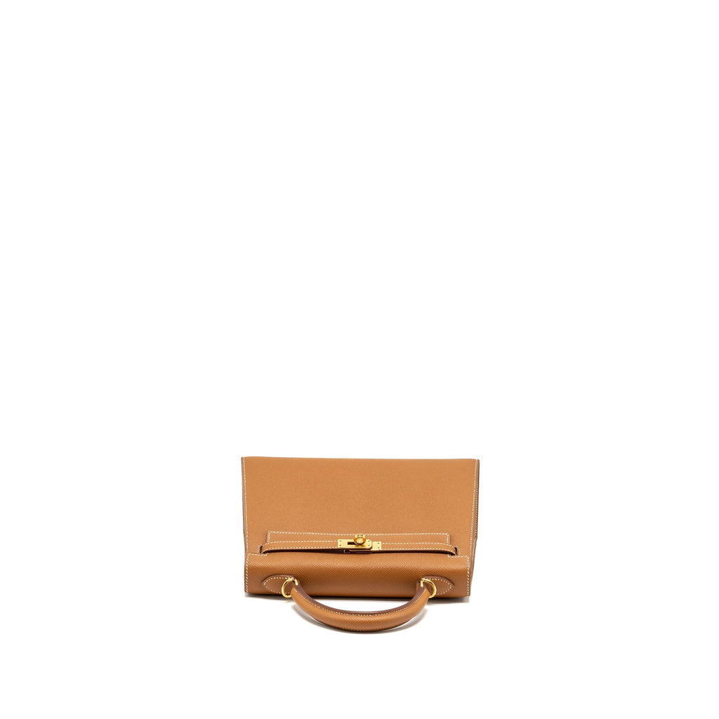 HERMES KELLY 25 SELLIER EPSOM GOLD GHW