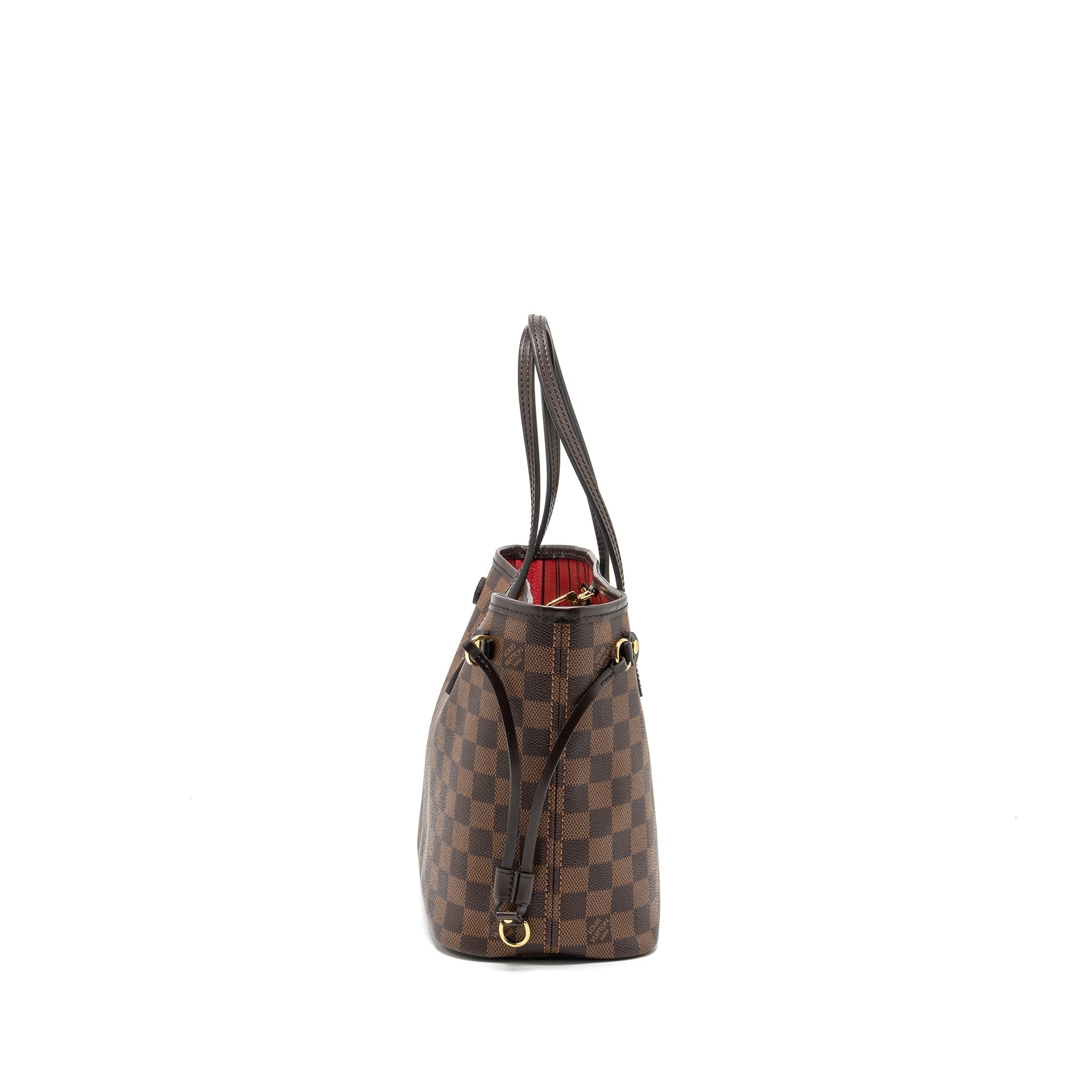 LOUIS VUITTON NEVERFULL PM DAMIER EBENE CANVAS GHW