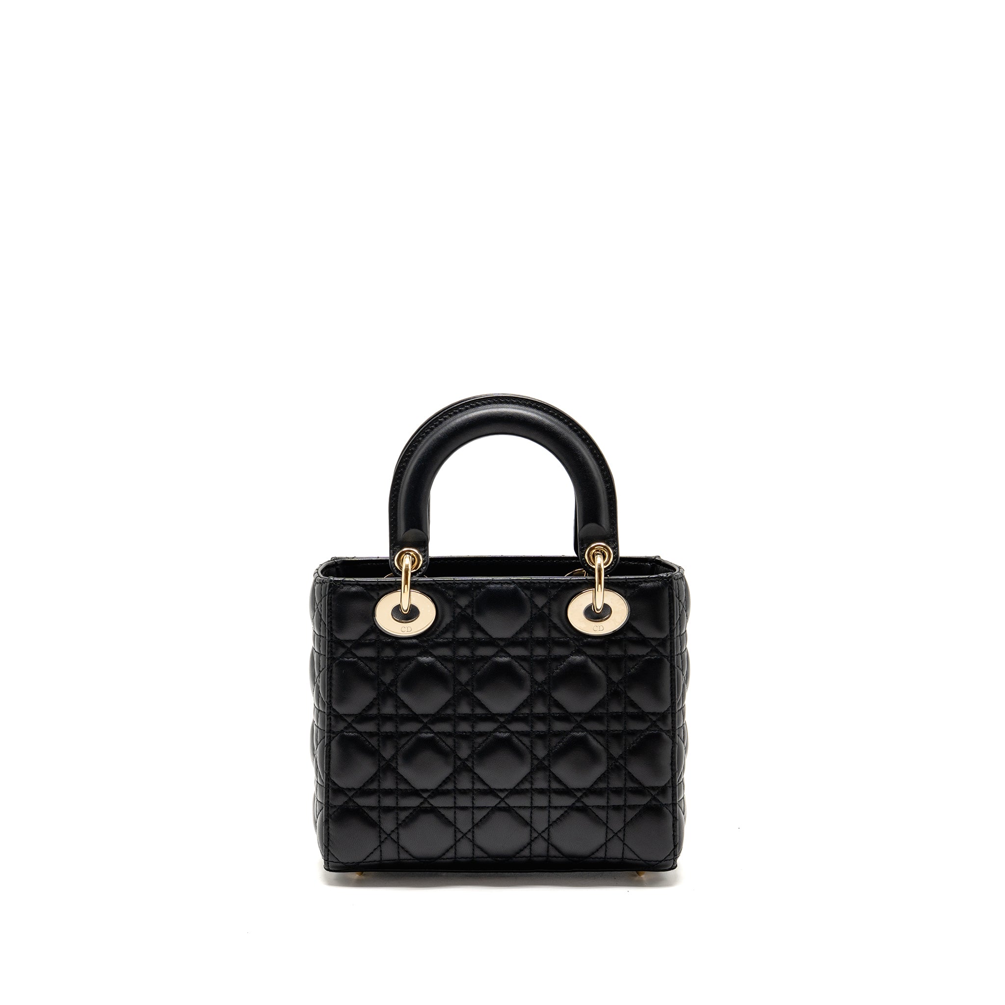 DIOR MY ABC SMALL LADY DIOR LAMBSKIN BLACK LGHW