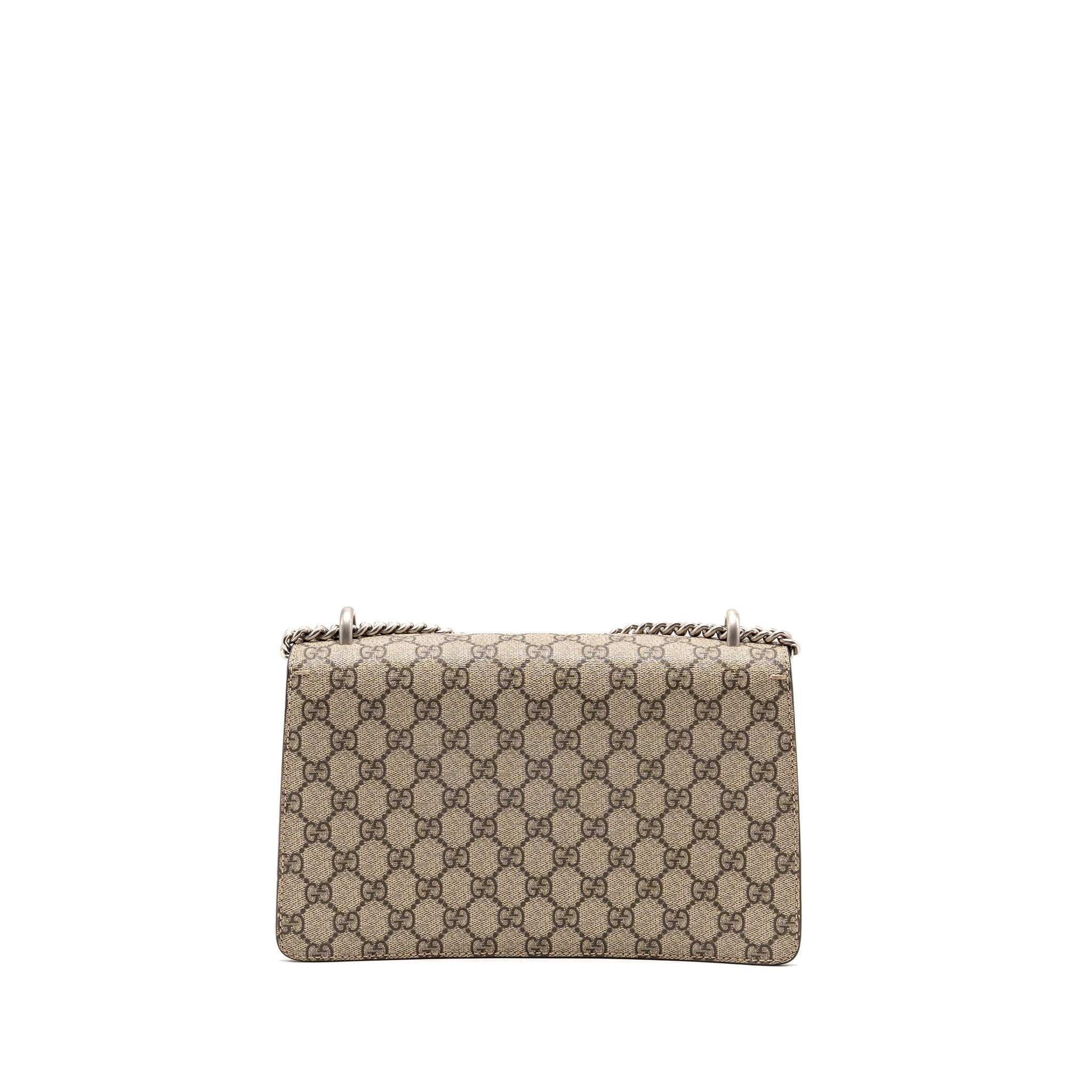GUCCI SMALL ELEPHANT EMBROIDERED DIONYSUS SHOULDER BAG GG SUPREME CANVAS/LEATHER BEIGE/MULTICOLOUR SHW