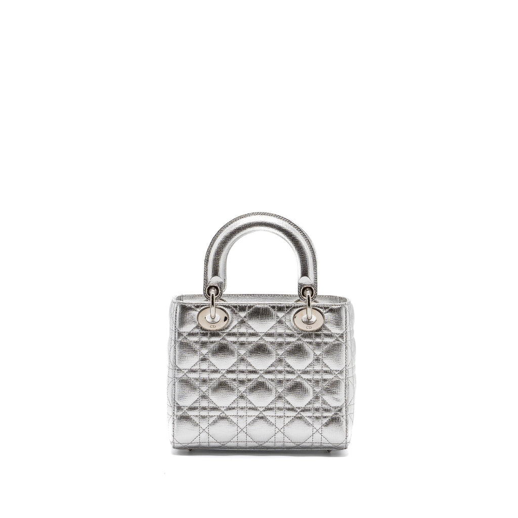 DIOR MY ABC DIOR SMALL LADY DIOR BAG CALFSKIN SILVER SHW