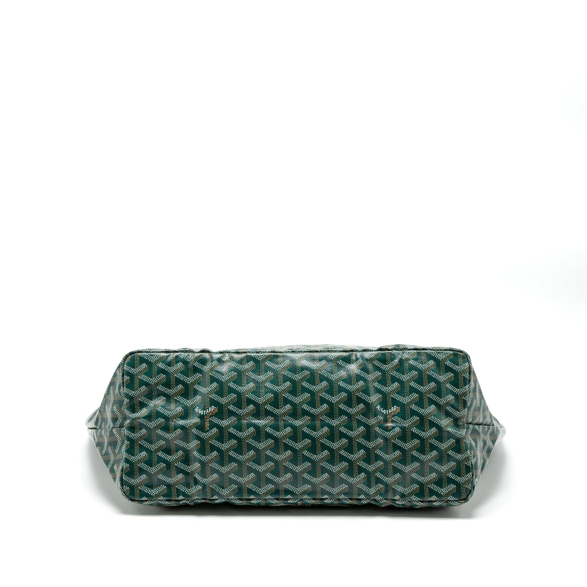 GOYARD SAINT LOUIS PM TOTE BAG GOYARDINE CANVAS GREEN SHW