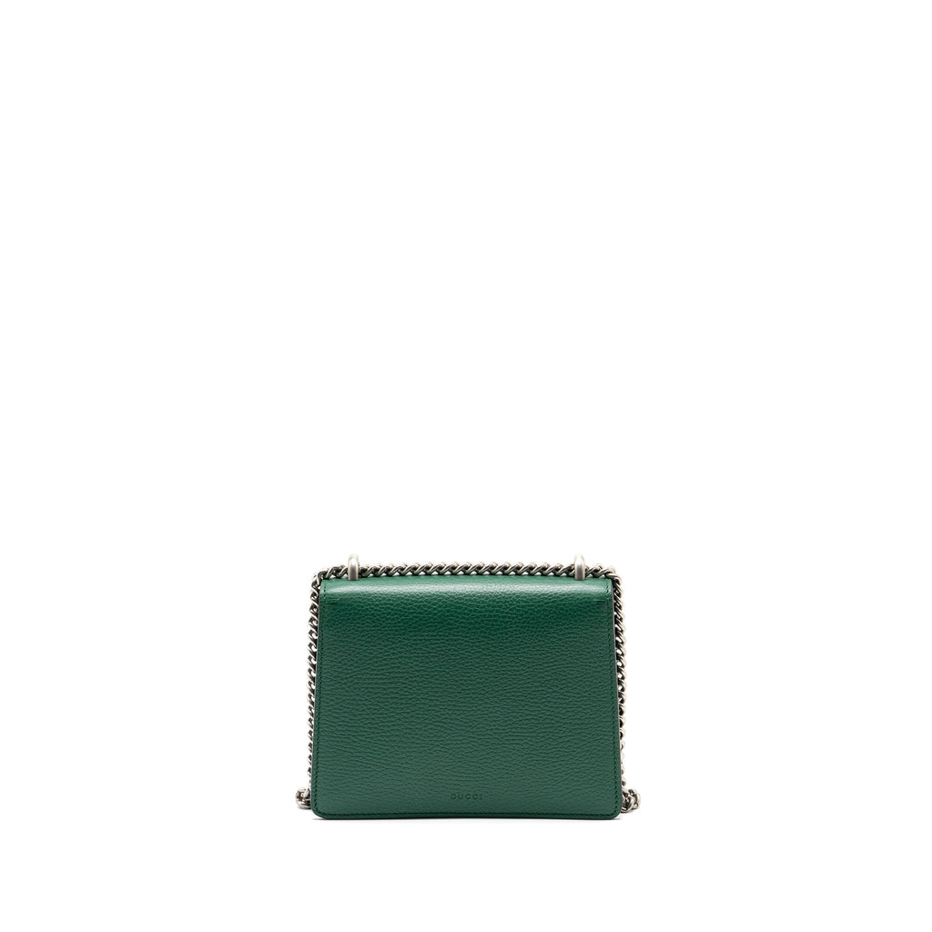 GUCCI DIONYSUS GG MINI BAG CALFSKIN GREEN SHW
