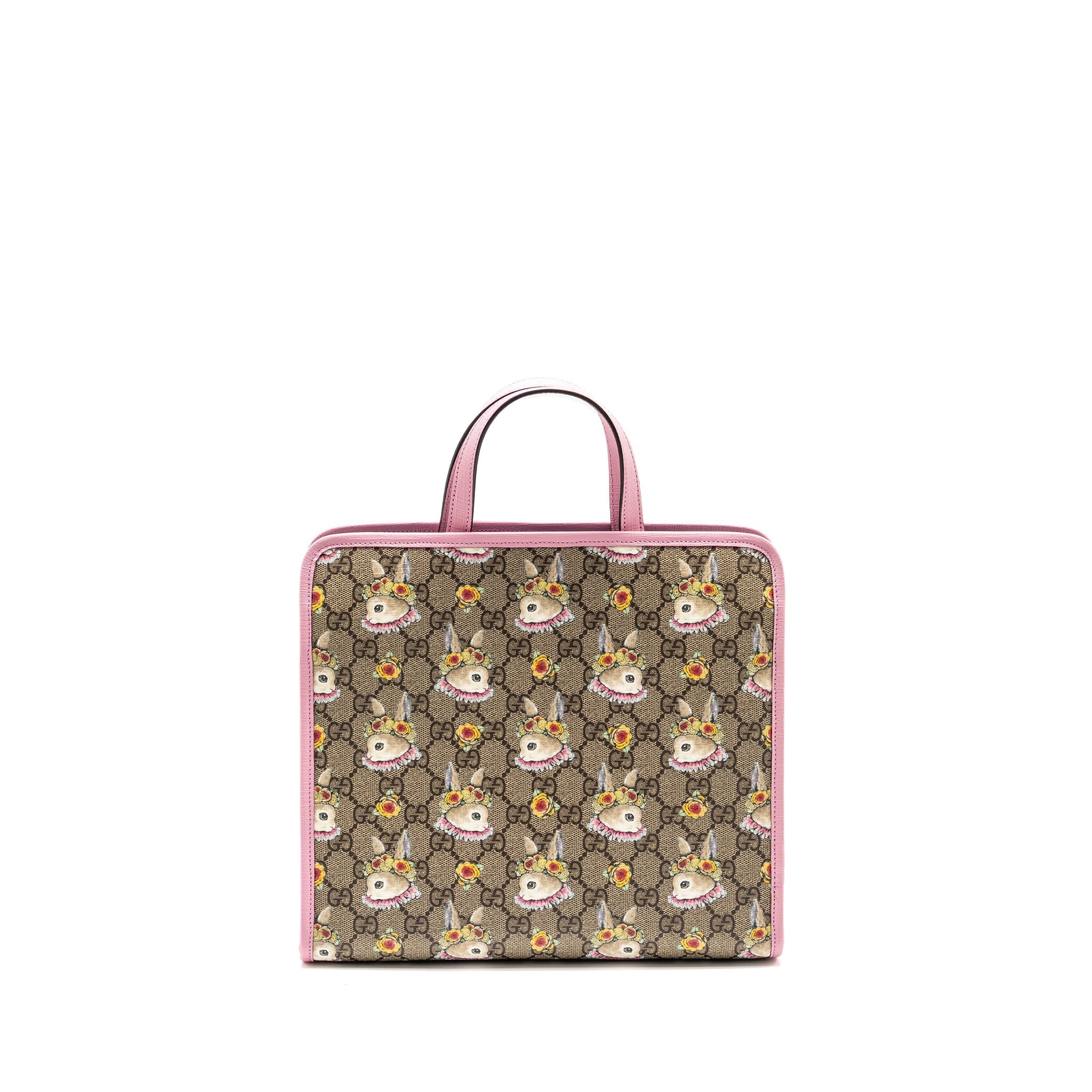 GUCCI CHILDREN’S YUKO HIGUCHI TOTE BAG GG SUPREME CANVAS/LEATHER PINK/MULTICOLOUR SHW