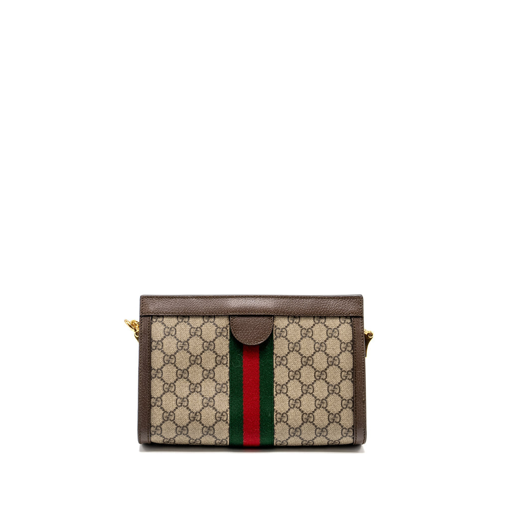 GUCCI OPHIDIA SMALL SHOULDER BAG GG SUPREME CANVAS/LEATHER GHW