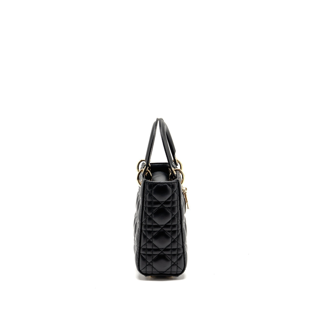 DIOR MY ABC SMALL LADY DIOR LAMBSKIN BLACK LGHW