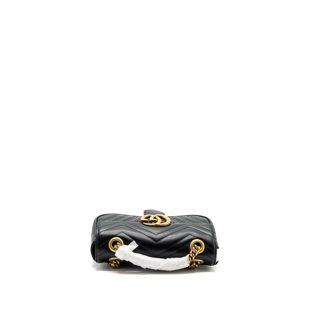 GUCCI MINI MARMONT CALFSKIN BLACK GHW