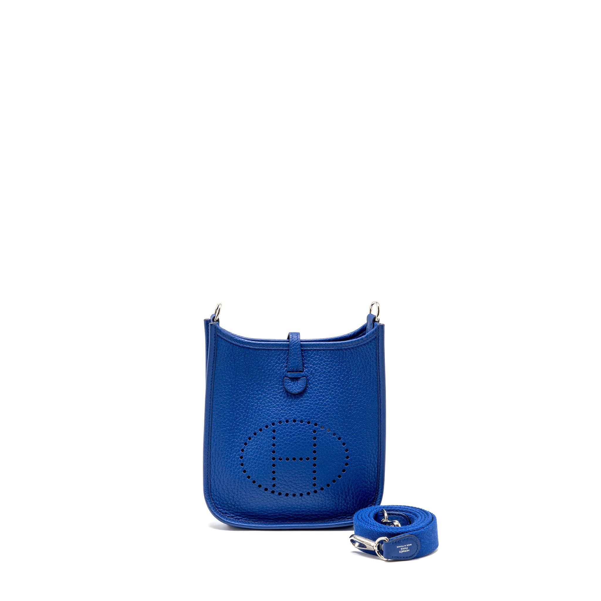 HERMES MINI EVELYNE CLEMENCE ELECTRIC BLUE SHW