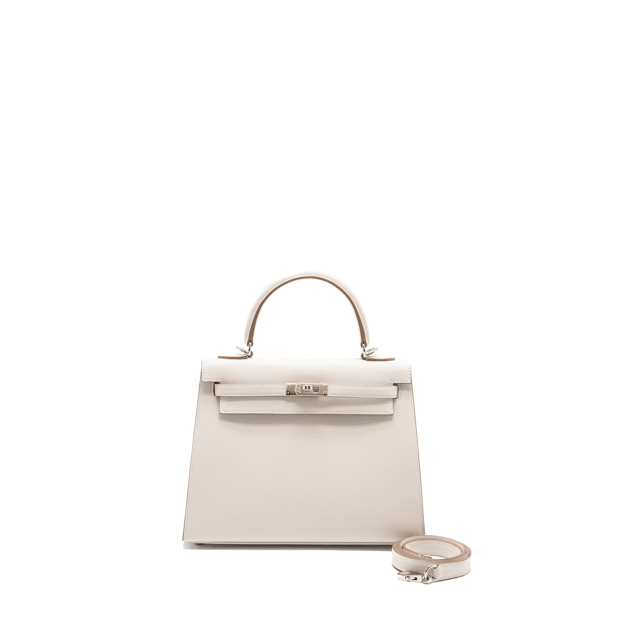 HERMES KELLY 25 EPSOM GRIS PALE SHW