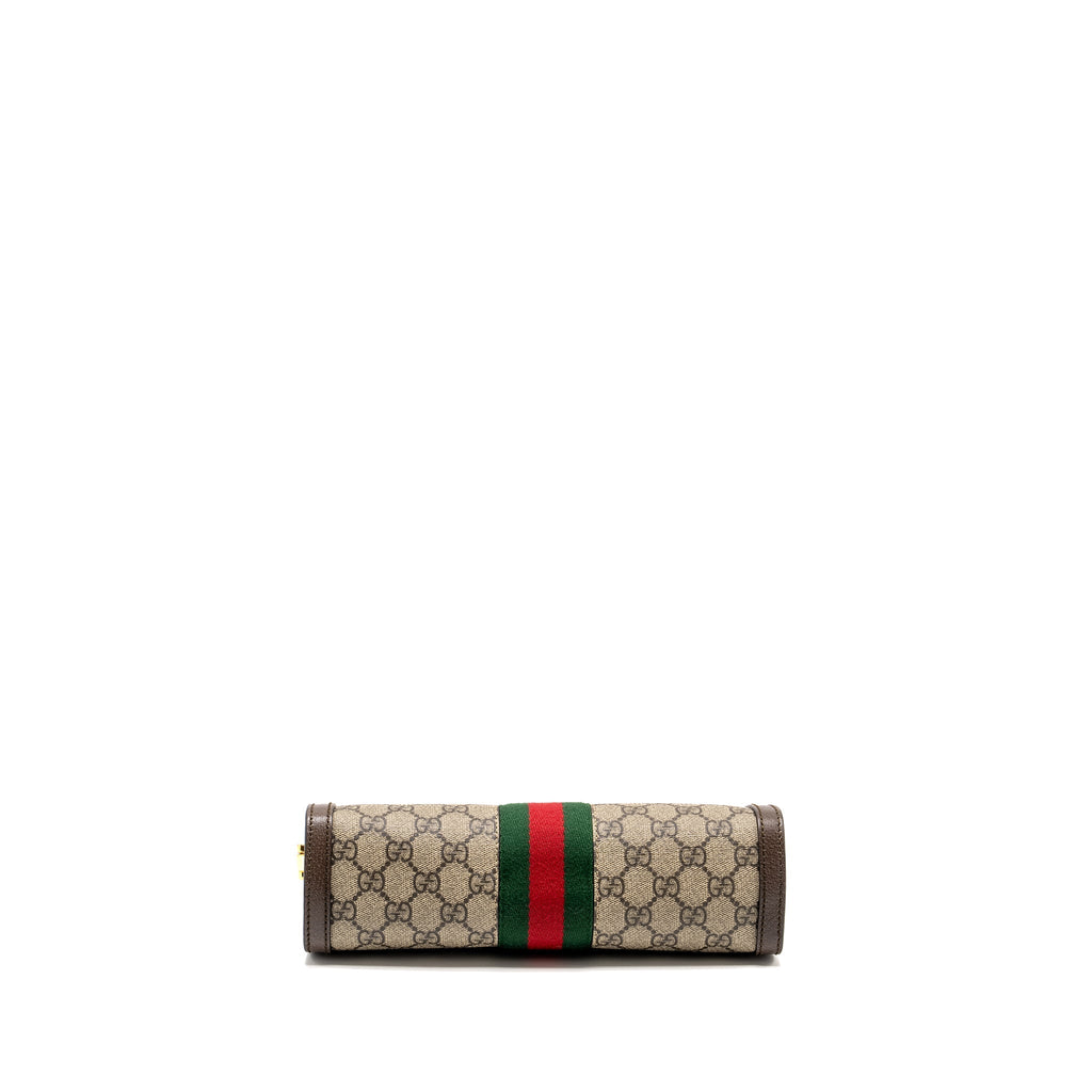 GUCCI OPHIDIA SMALL SHOULDER BAG GG SUPREME CANVAS/LEATHER GHW
