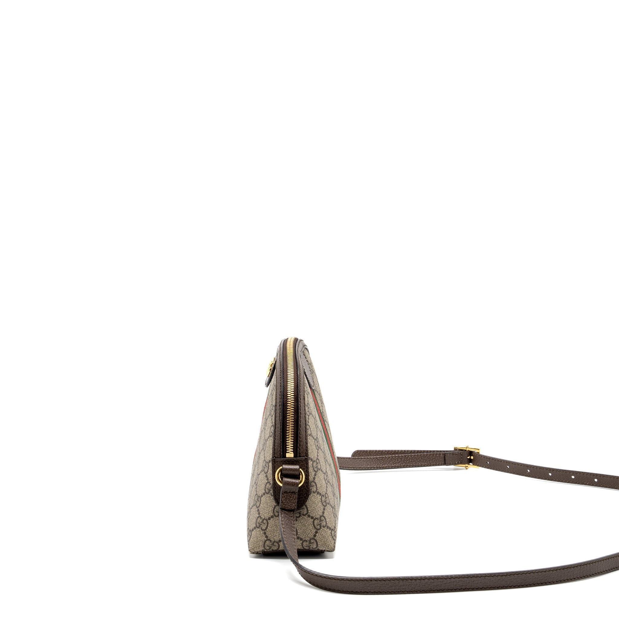 GUCCI OPHIDIA SHOULDER BAG GG SUPREME CANVAS GHW