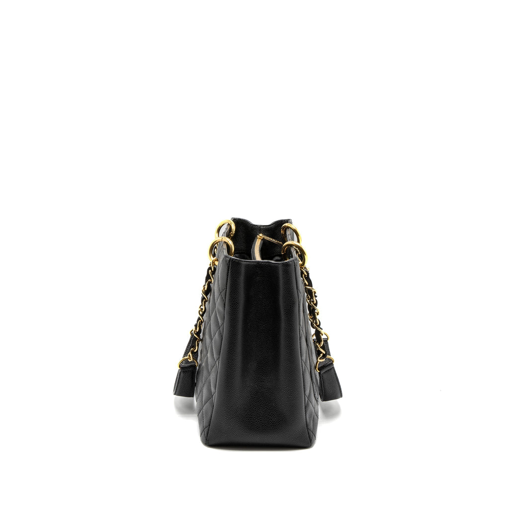 CHANEL GRAND SHOPPING TOTE/GST CAVIAR BLACK GHW