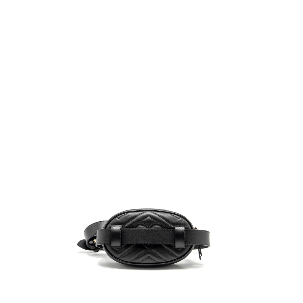 GUCCI GG MARMONT BELT BAG CALFSKIN BLACK GHW