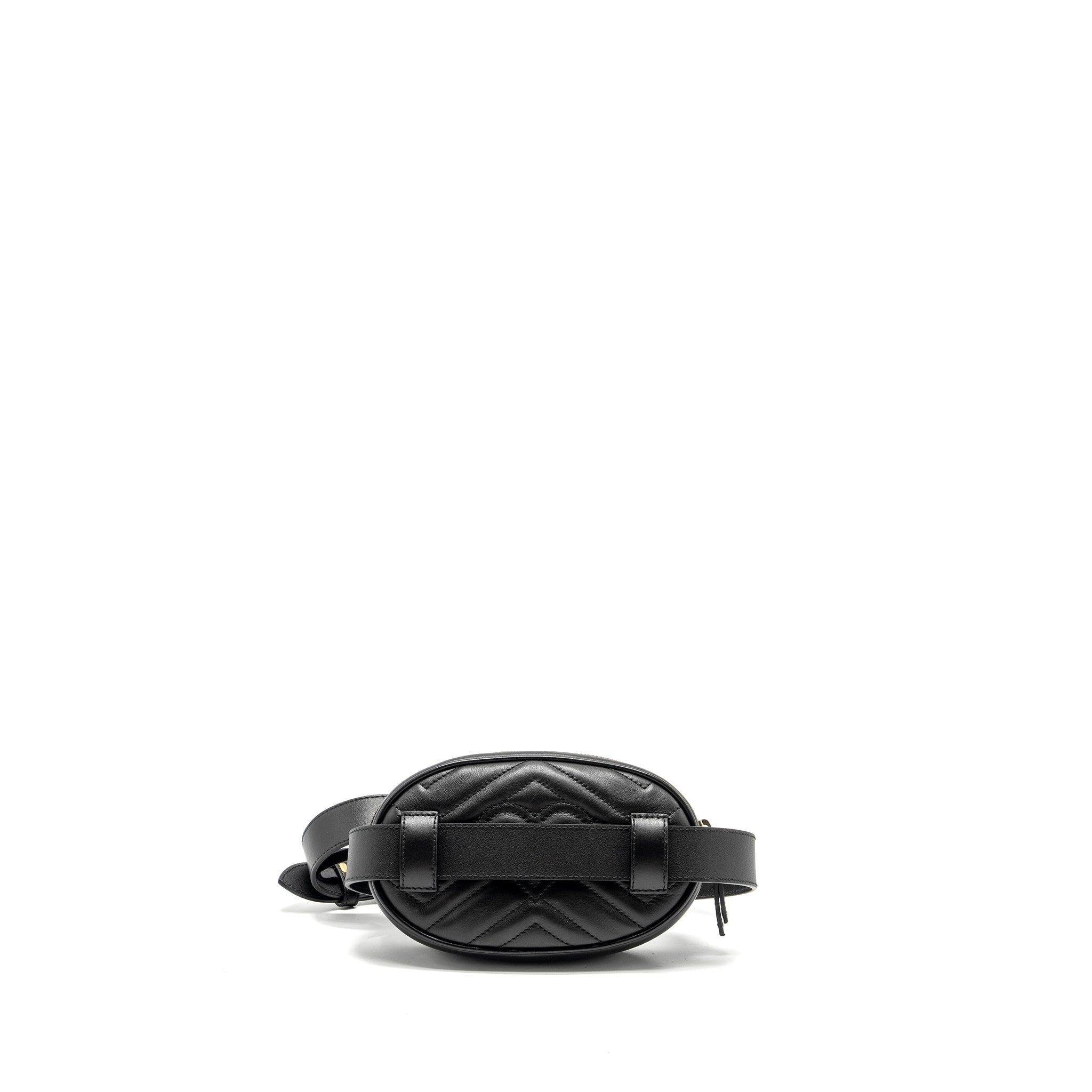 GUCCI GG MARMONT BELT BAG CALFSKIN BLACK GHW