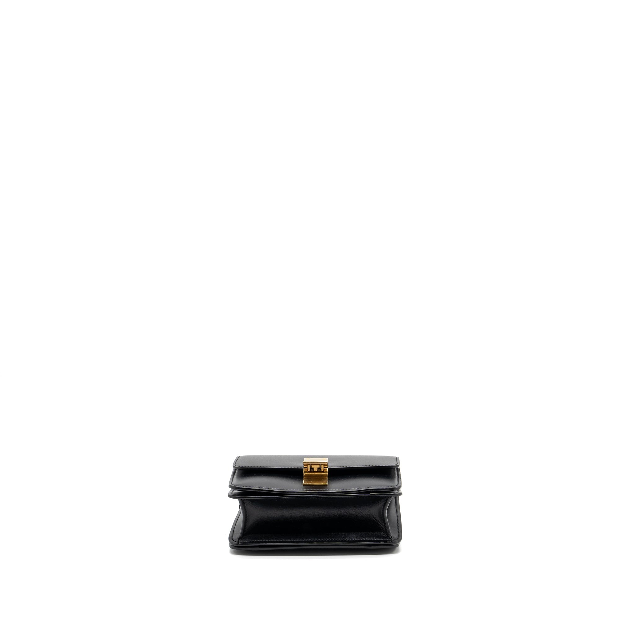CELINE MINI CLASSIC BOX BAG CALFSKIN BLACK GHW