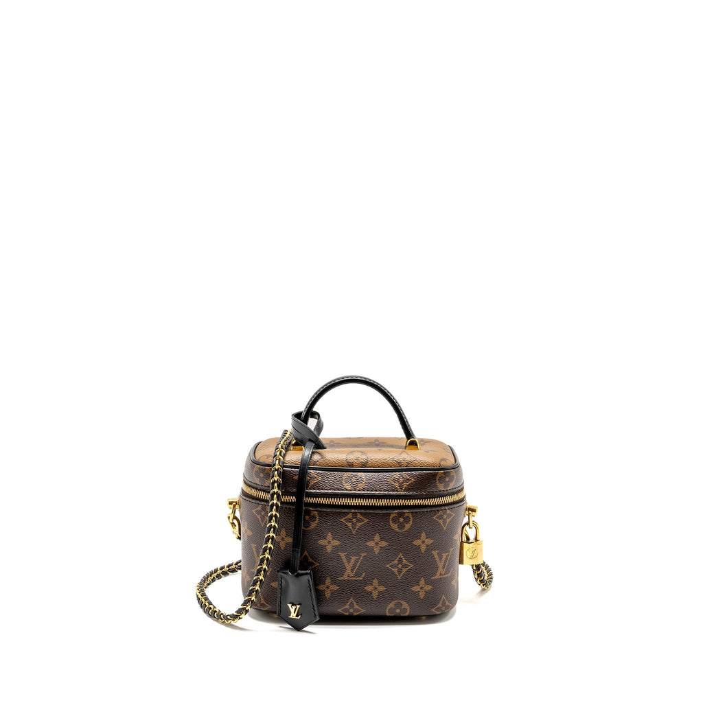 LOUIS VUITTON VANITY CASE PM MONOGRAM REVERSE CANVAS GHW