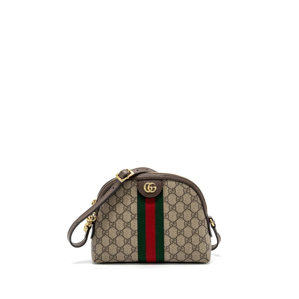 GUCCI OPHIDIA SHOULDER BAG GG SUPREME CANVAS GHW