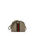 GUCCI OPHIDIA SHOULDER BAG GG SUPREME CANVAS GHW