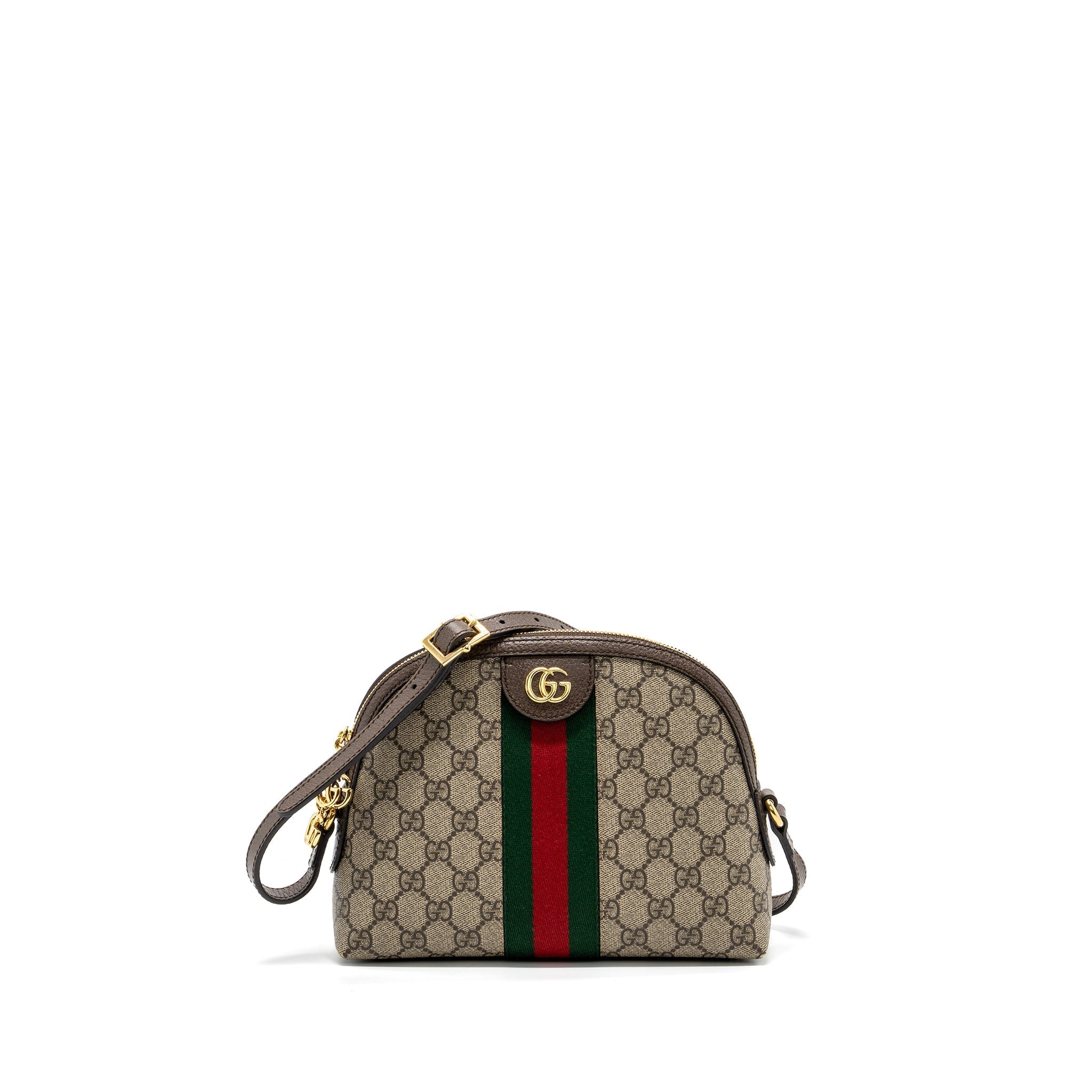 GUCCI OPHIDIA SHOULDER BAG GG SUPREME CANVAS GHW