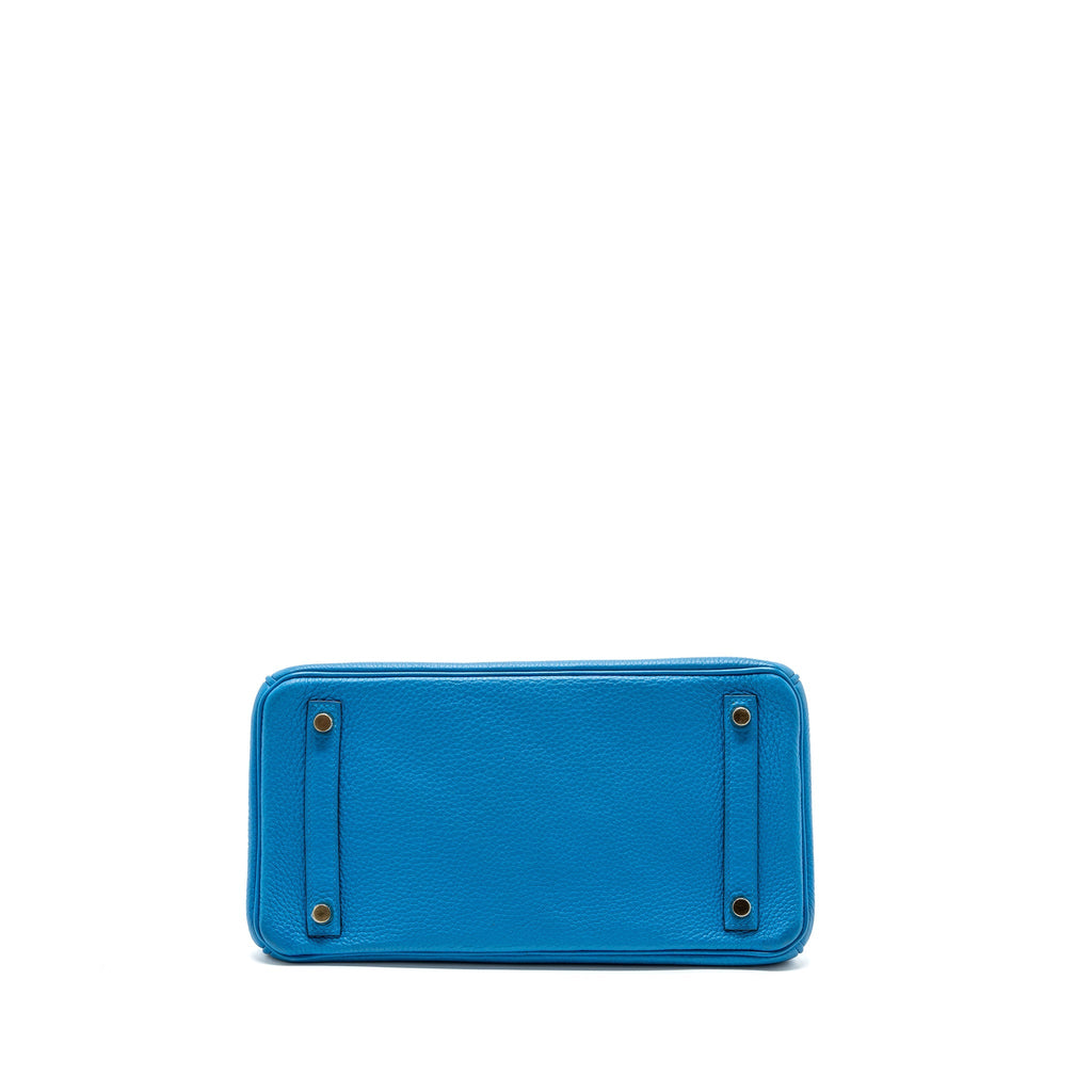HERMES BIRKIN 30 TOGO BLUE ZANZIBAR GHW
